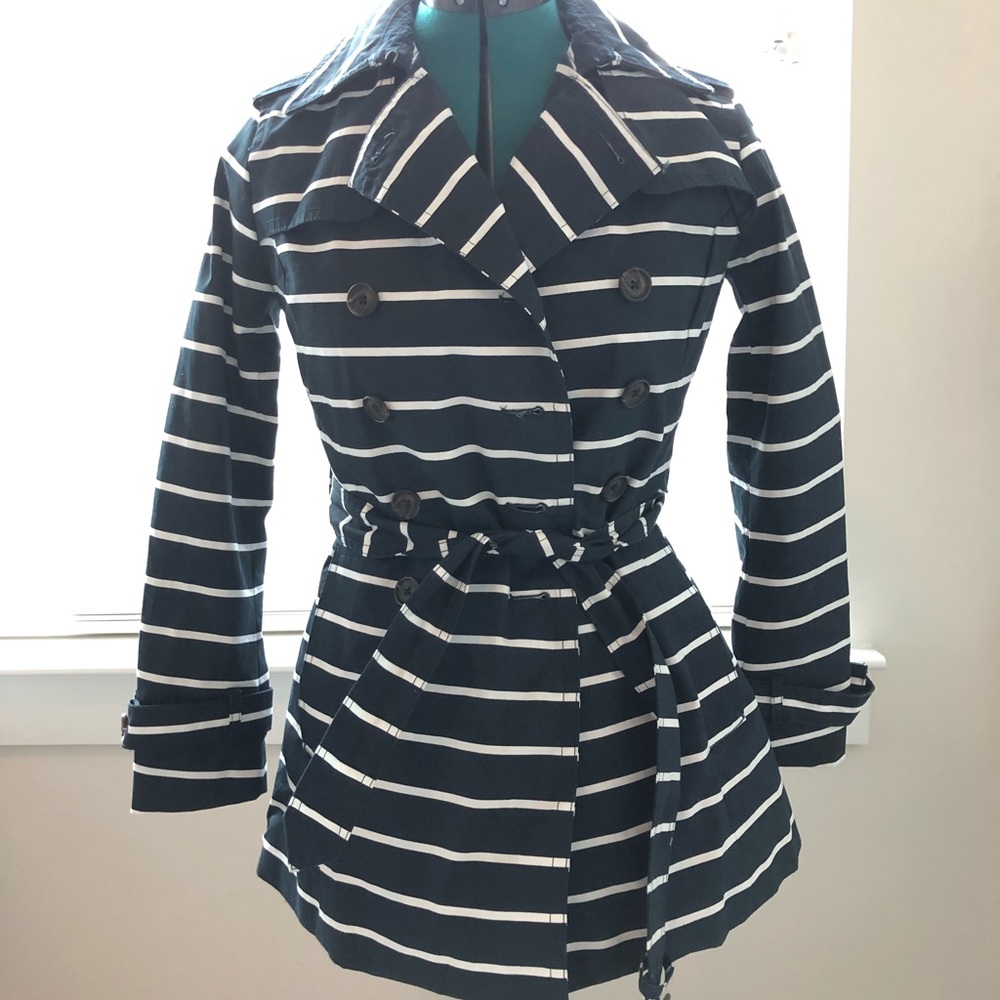 Banana Republic Trench coat stripped